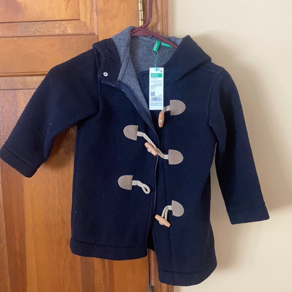 Black Peacoat 3-4 years old